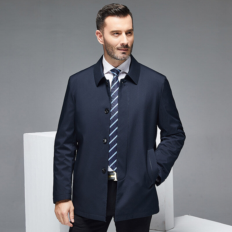 Men's Business Casual Jacket Mid Size – Elegant Casual Jacket