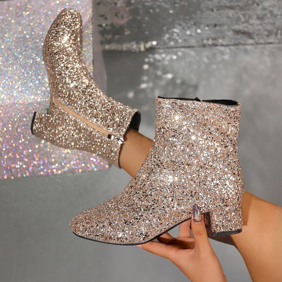 Women's Fashion Boots Round Toe - Stylish Comfort Ankle Boots