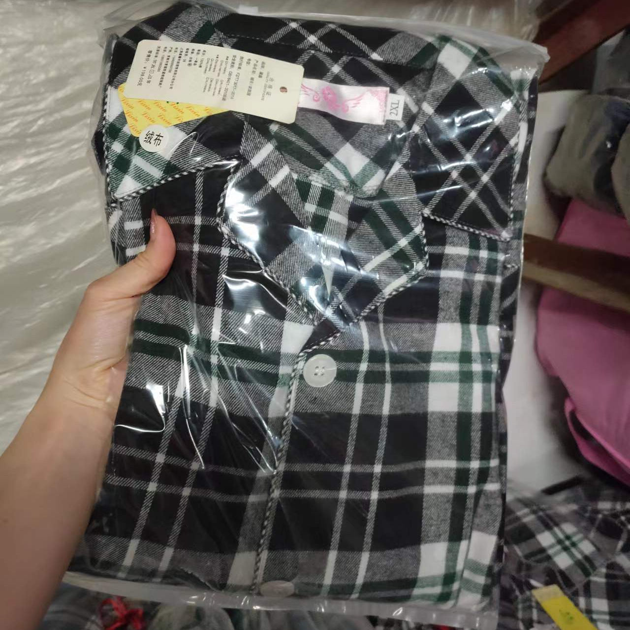 Herren Flanell Pyjama Warm | Winter Nachtwäsche Set
