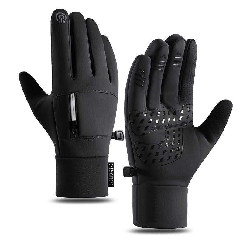 Men's Cycling Gloves Fleece warm robust non-slip outdoor