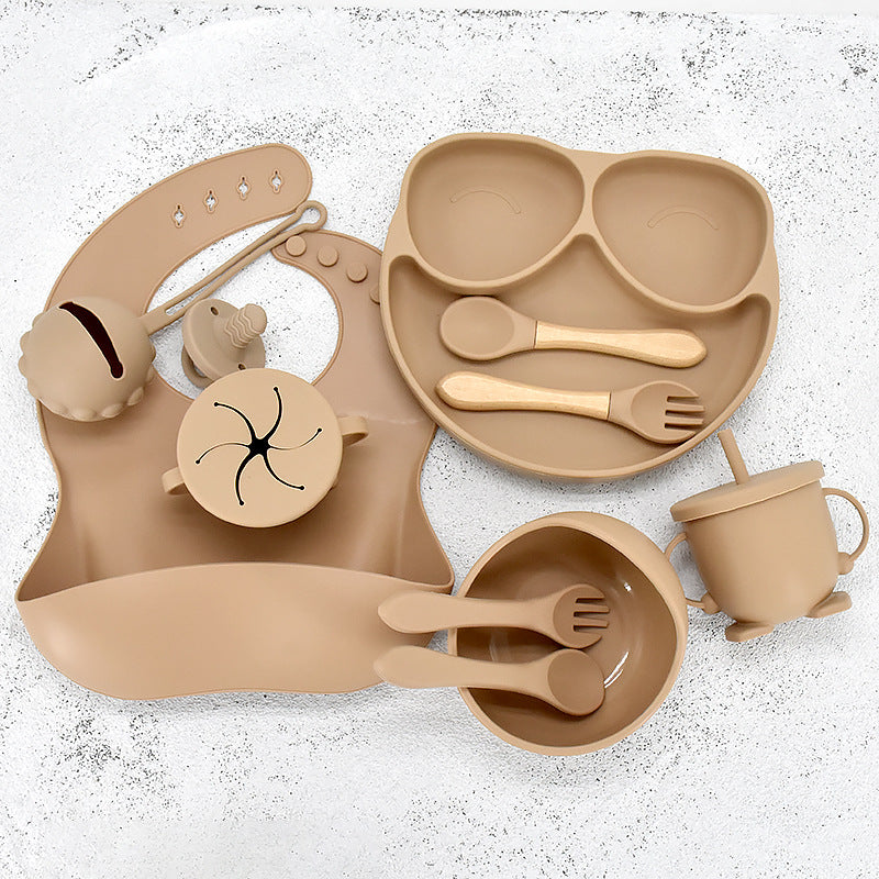 Baby Esslernset 11-teilig | Teller Schüssel Kinder Geschirr Set