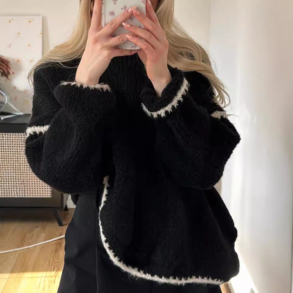 Damen Langarm Pullover | Moderner Casual Strickpullover