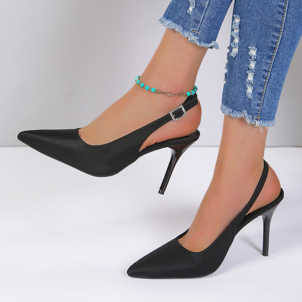 Women's Stiletto Sandals Pointed Buckle | Sexy Summer High Heels