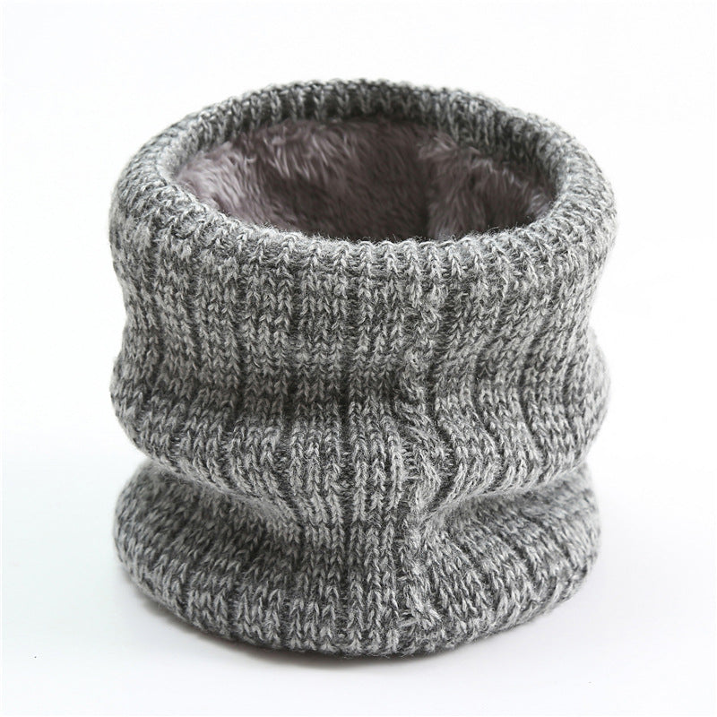 Men's Scarf Striped Fleece Warm Knit Winter Modern
