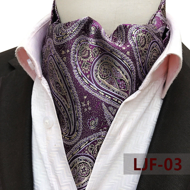 Men's Scarf Jacquard British Elegant Polyester Durable