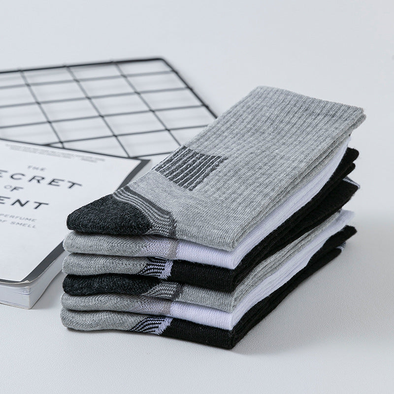 Men's Sports Socks Long Striped | breathable comfortable