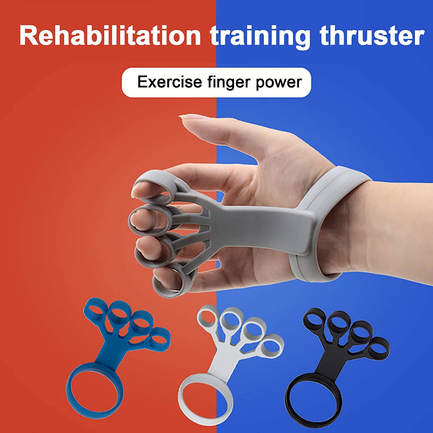 Silicone Finger Exerciser Set | Hand Trainer for Grip Strength & Rehabilitation