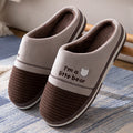 Men's Slippers Oversize | warm non-slip cotton