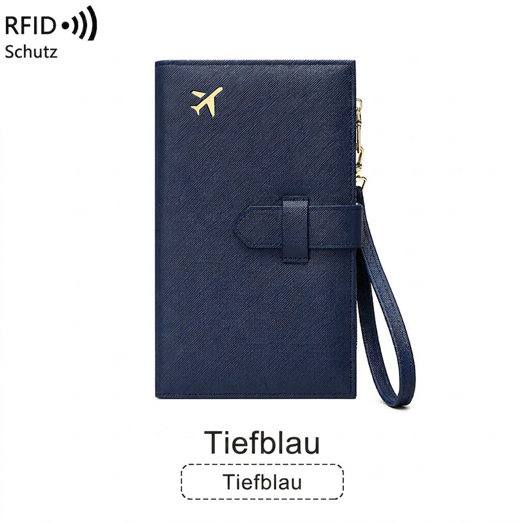 RFID Damen Geldbörse Reisepasshülle sicher groß multifunktional
