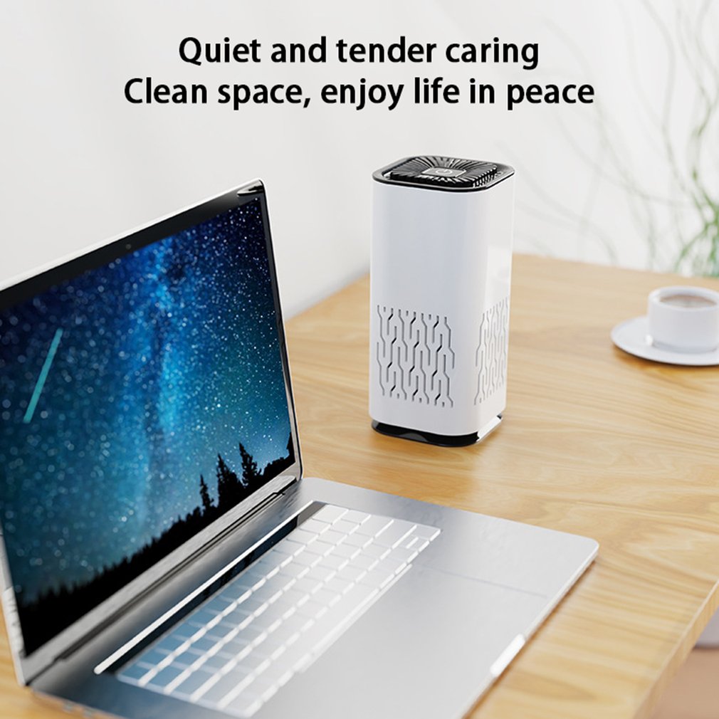 Portable Car Air Purifier - Negative Ion Air Filter for Car & Home