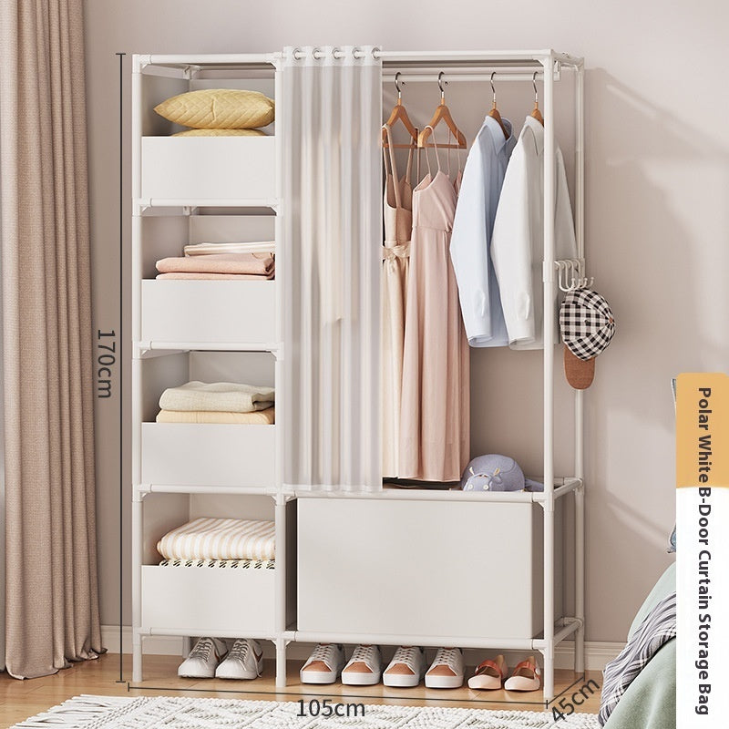 Wardrobe easy to assemble modern bedroom organization