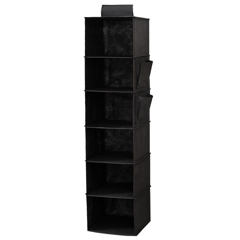 Bamboo Hanging Organizer multi-layered wardrobe space-saving tidy