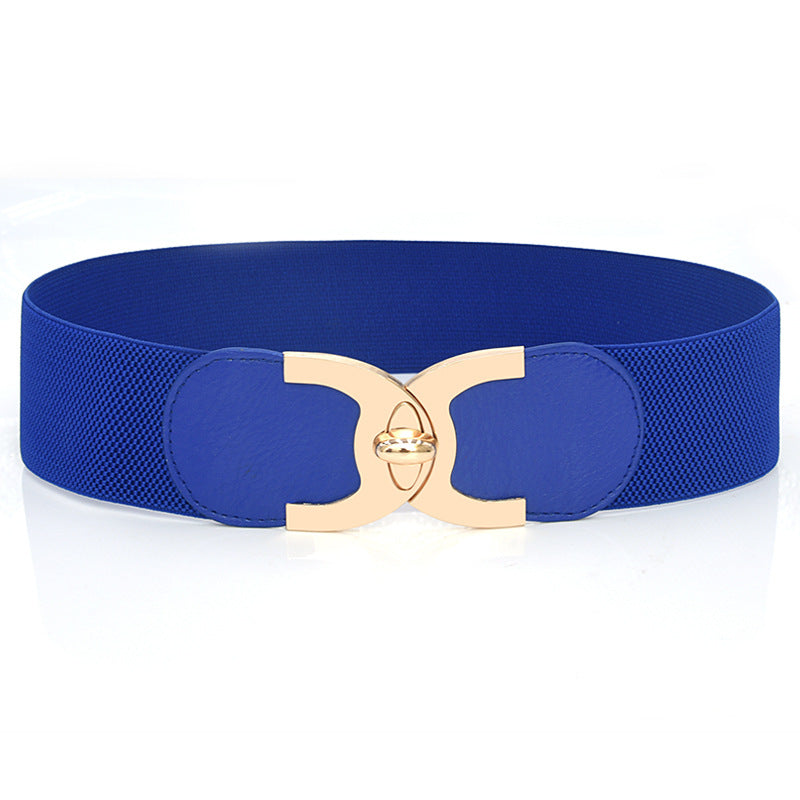 Damen Stretch Breitgürtel Elegant | Dekor Verschluss Taillengürtel