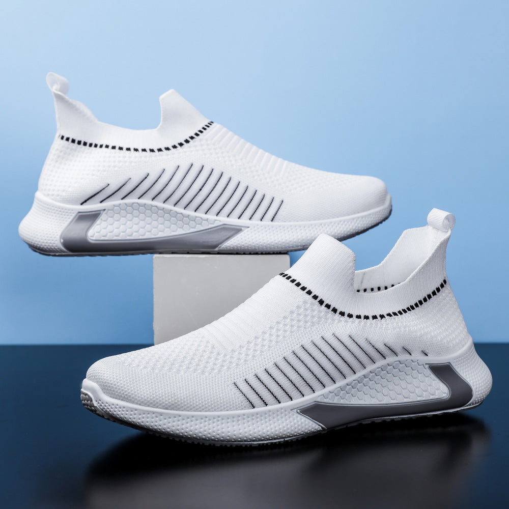 Herren Sock Sneaker Mesh Slip-On Leicht Sport Schuhe