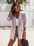 Damen Blazer Doppelreihig – Langarm, Elegant & Wintertauglich
