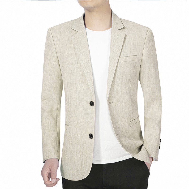 Men's Business Casual Blazer Solid Color – Elegant Modern Suit Jacket