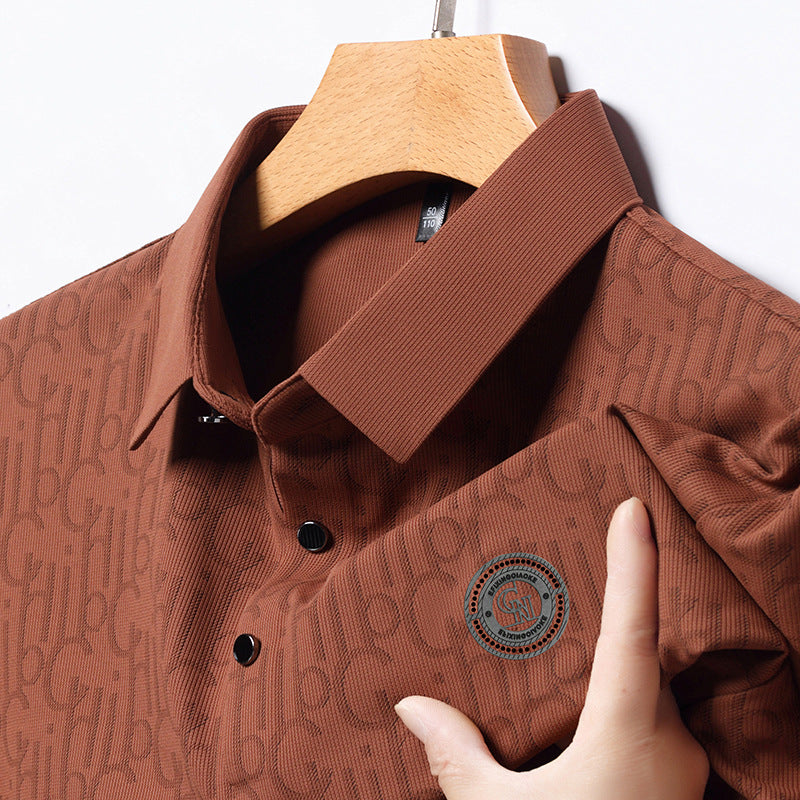 Men's Ice Silk T-Shirt | Summer Cool Breathable Lightweight