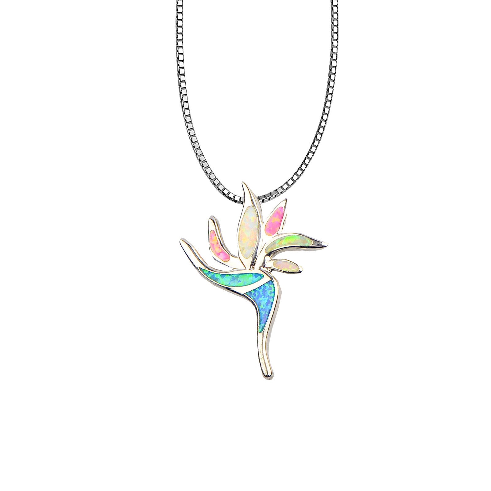 Peace Blossom Necklace with Opal – Elegant, Symbolic & Timeless