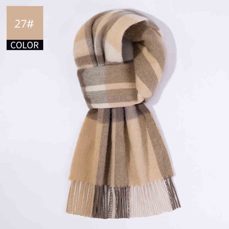 Men's Cashmere Scarf Winter Soft Warm Elegant Luxury