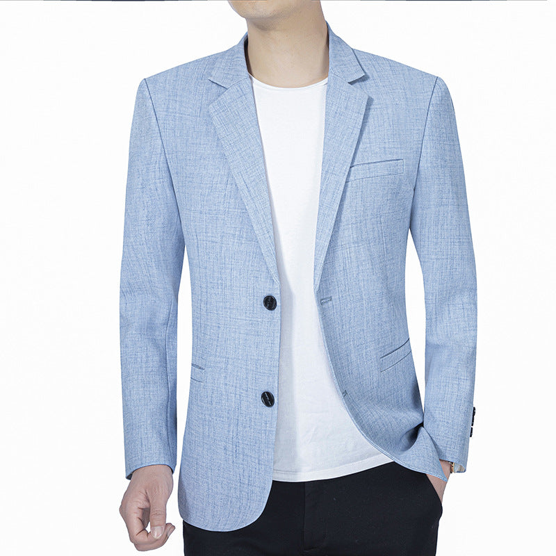 Men's Business Casual Blazer Solid Color – Elegant Modern Suit Jacket