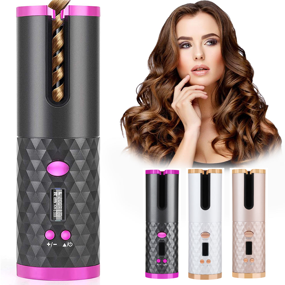 Kabelloser Automatischer Lockenstab – LCD Keramik Haarstyler