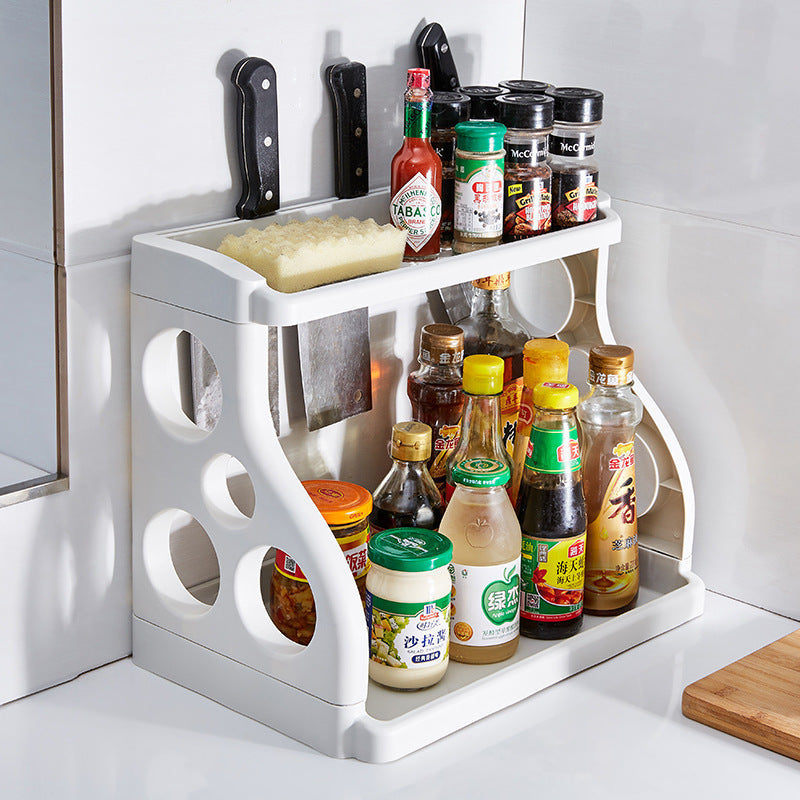 Multi-tier kitchen shelf | Space-saving kitchen organizer