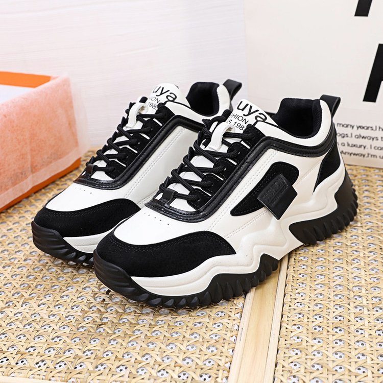 Damen Sport Sneaker | Freizeit Schuhe mit Kontrast-Schnürung