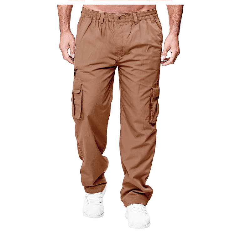 Men's Cargo Pants | Multi-Pocket Loose Straight Casual Trend