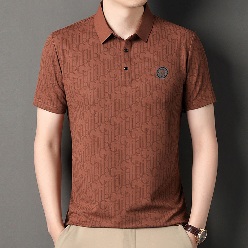Men's Ice Silk T-Shirt | Summer Cool Breathable Lightweight