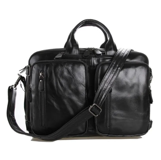 Men's Multifunctional Business Bag Made of Imported Genuine Leather – Premium Laptop Bag