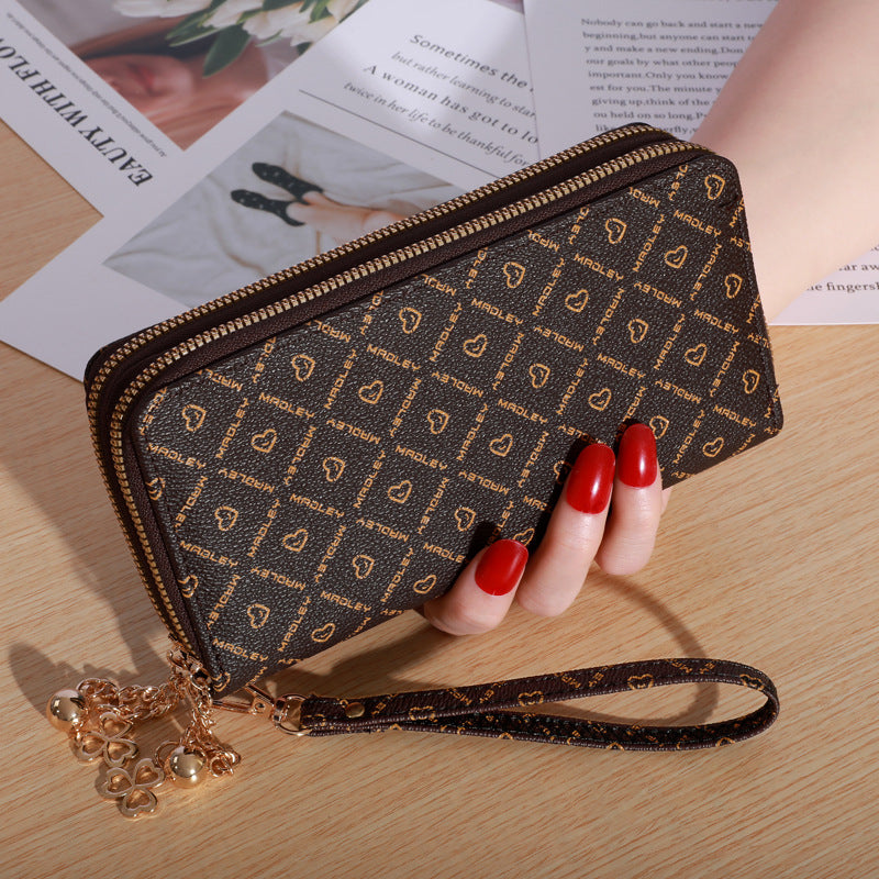 Women's Large Wallet Double Zipper Ample Storage Elegant