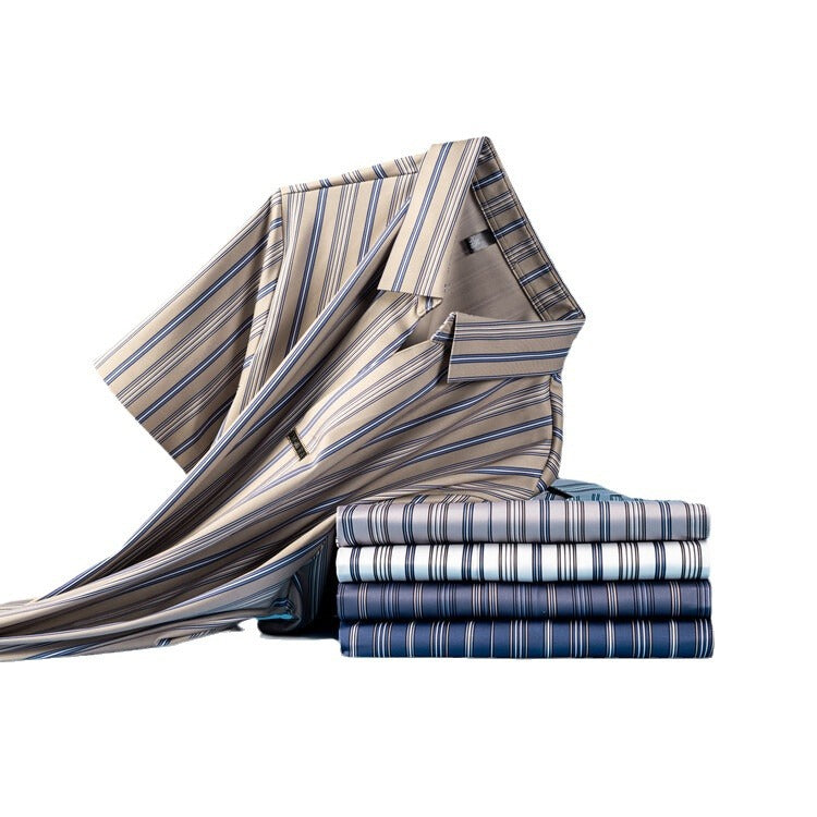 Men's Short-Sleeve Striped Shirt | Summer Leisure Lightweight Modern