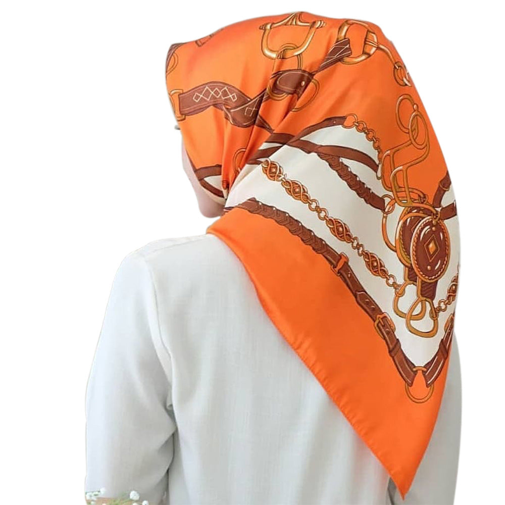 Ladies Large Headscarf Rayon Scarf Printed Elegant Versatile