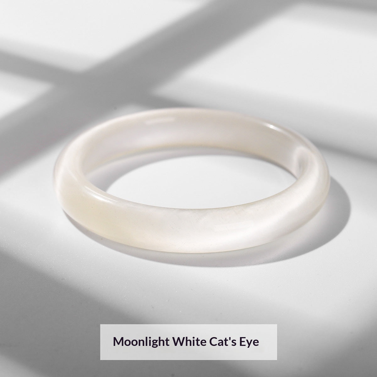 Eisartiges Katzenaugen-Armband für Damen, hochwertiges, eisähnliches weißes Mondlicht
