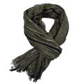 Men's Scarf Retro Gold Thread Stripes Elegant Gentleman Style