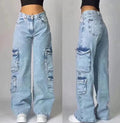 Women's Workwear Jeans | American Style Cargo Denim Pants