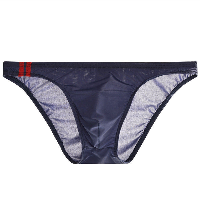 Men's Ice Silk Low Waist Briefs | Transparent Breathable Ultra-Thin Underwear