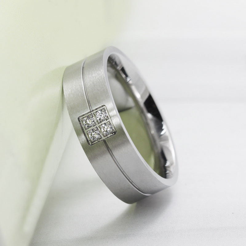 Kristall- und Diamant-Partnerring-Set – Elegante Partnerringe