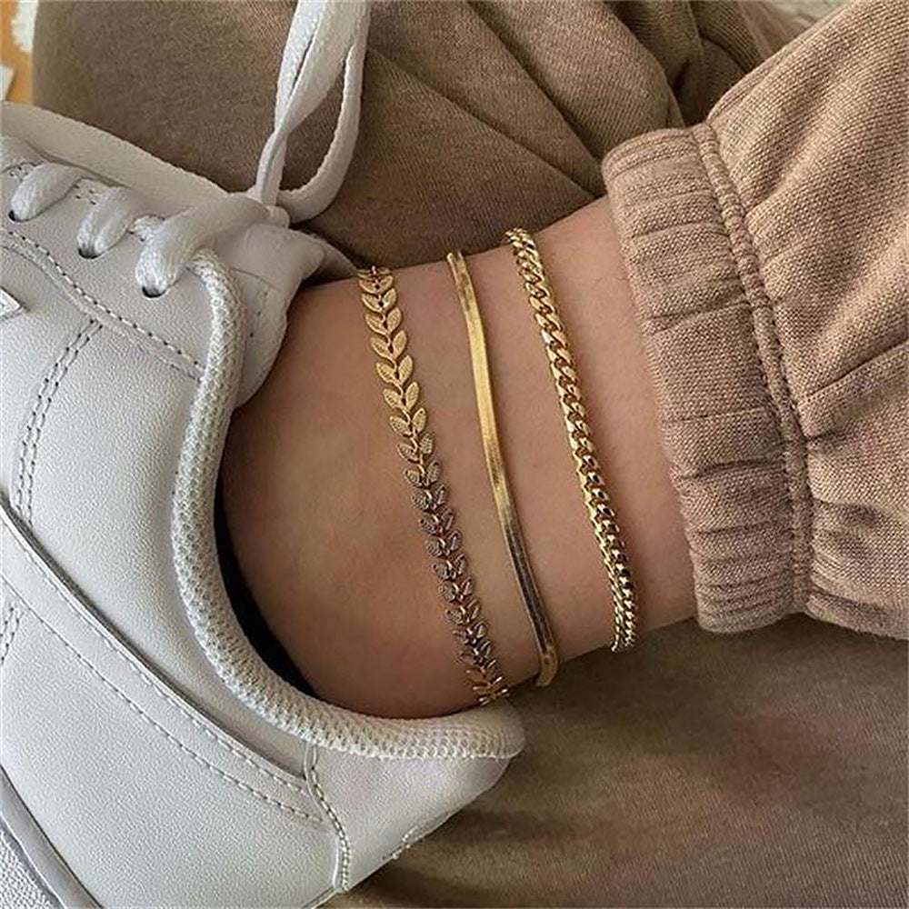 Elegant Stainless Steel Ankle Bracelet for Women – Stylish Anklet with a Modern Design