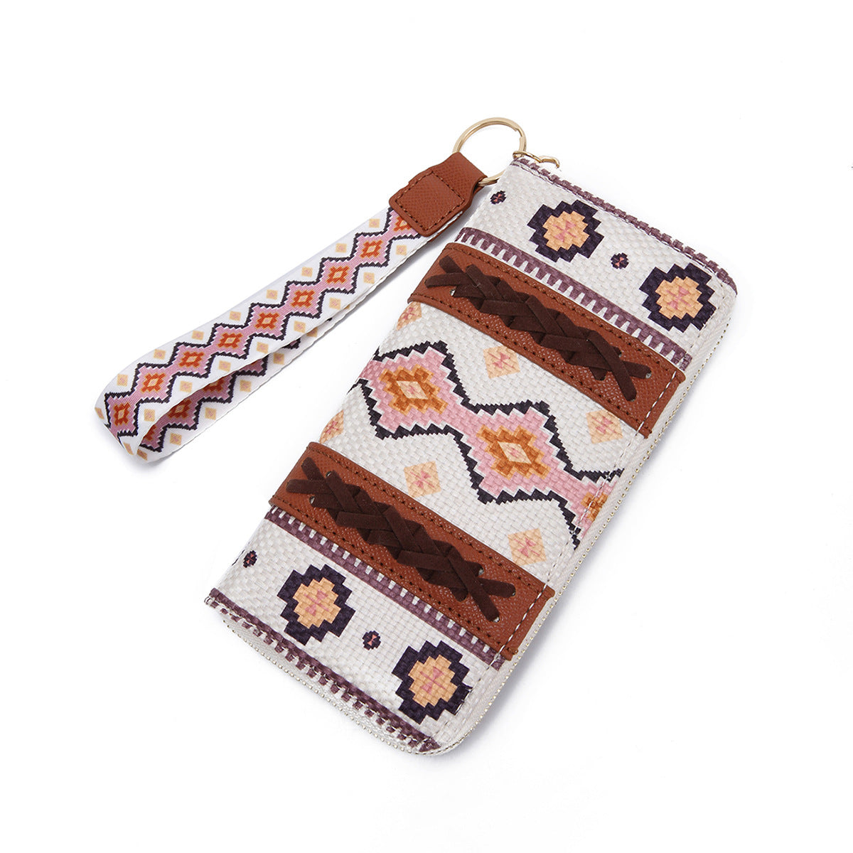 Women's Wallet Boho Vintage Card Holder Cotton Linen Chic