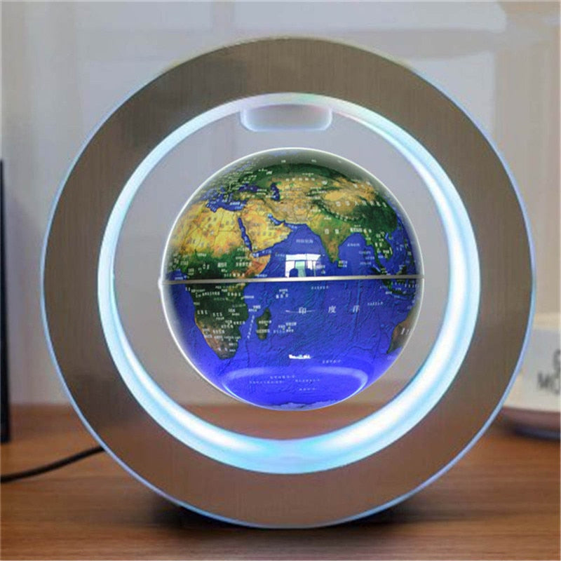 Levitating LED Globe - Magnetic Levitation World Map Lamp