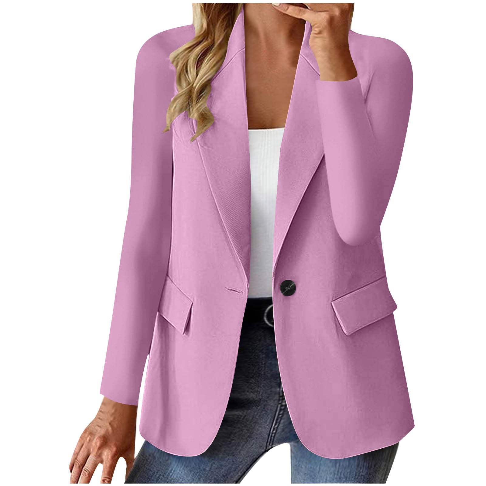 Damen Cardigan Blazer Elegant Langarm | Business Jacke Modern