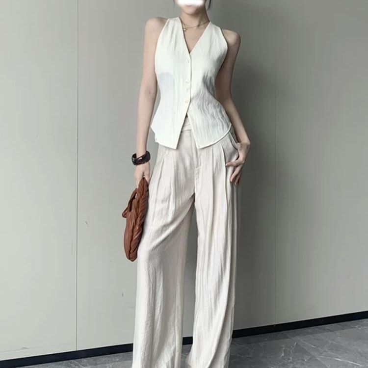 Französische Damenweste Elegant Slim Fit Retro Chic Mode