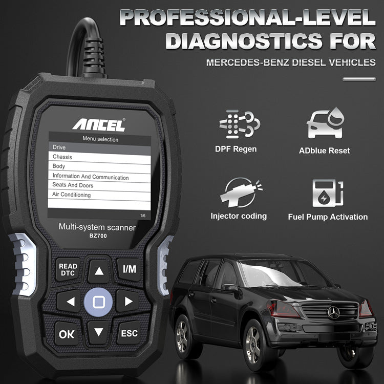 Mercedes Diagnostic Tool OBD2 Scanner Full System Fault Analysis Reset Tool