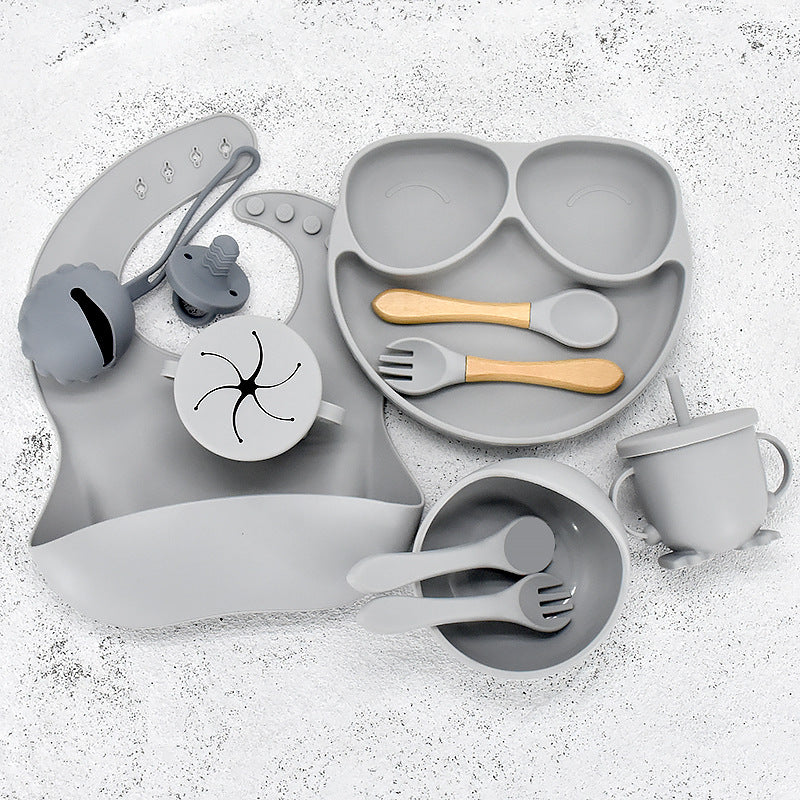 Baby Esslernset 11-teilig | Teller Schüssel Kinder Geschirr Set