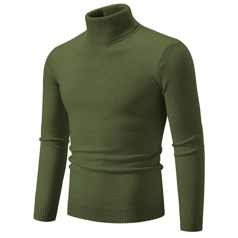 Men's Turtleneck Slim Fit – Plus Size Knit Sweater