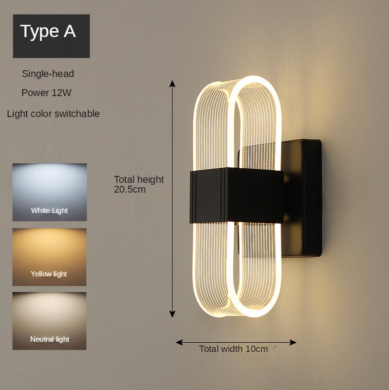 Gold Nordic Wall Light Luxury Design Living Room Lamp