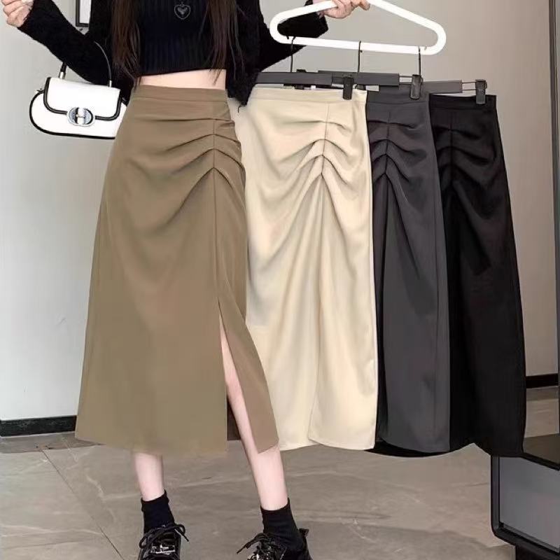 High-Waist Schlitzrock – Figurformender Eleganter Damen Midirock
