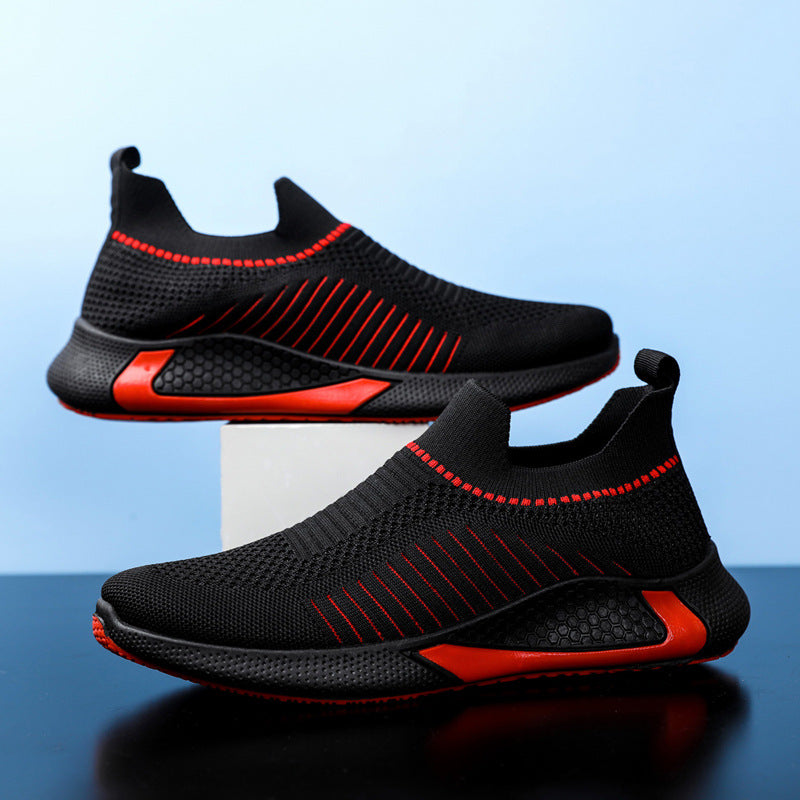 Herren Sock Sneaker Mesh Slip-On Leicht Sport Schuhe