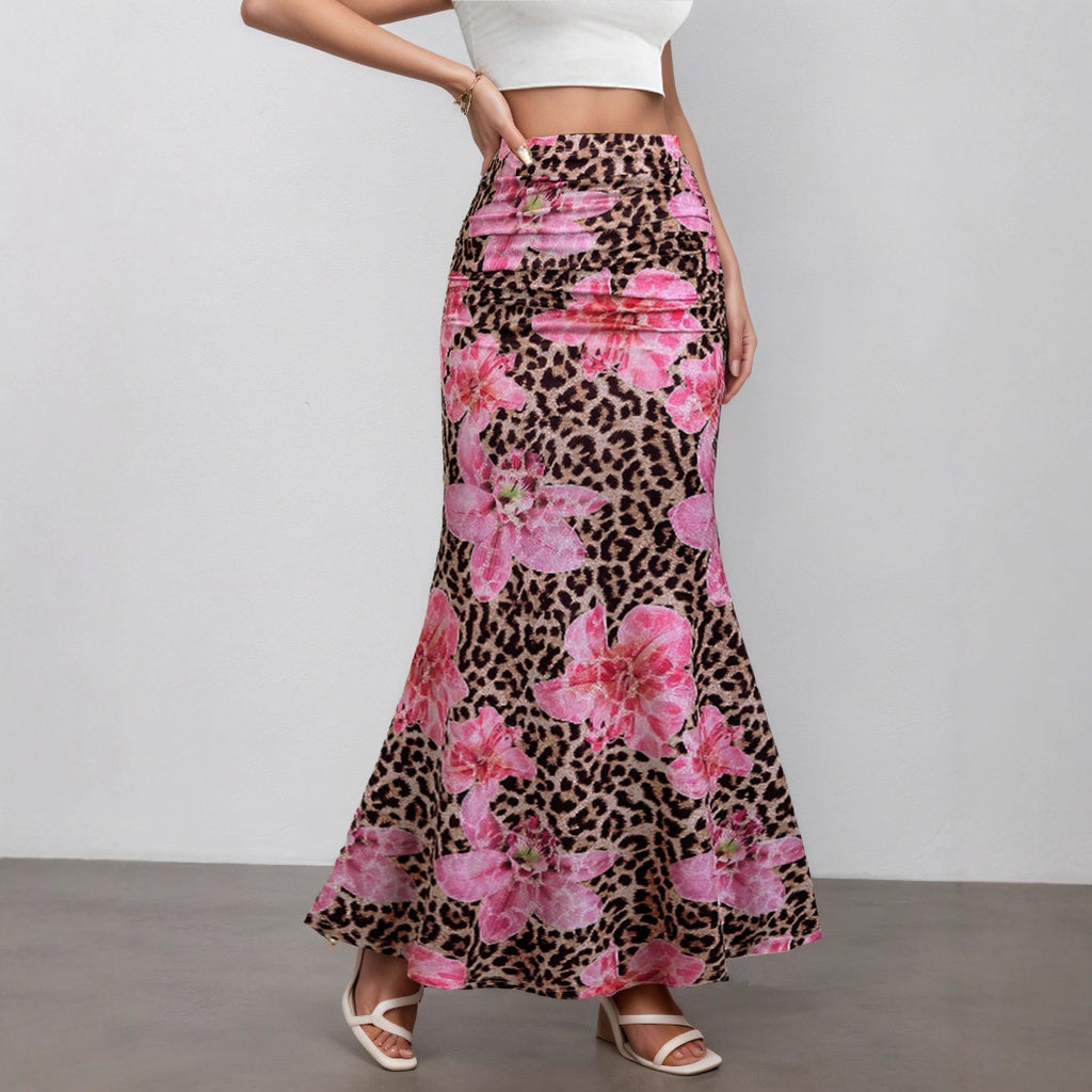 Leopard Print Midirock – Trendiger Damen Rock im Animal Style